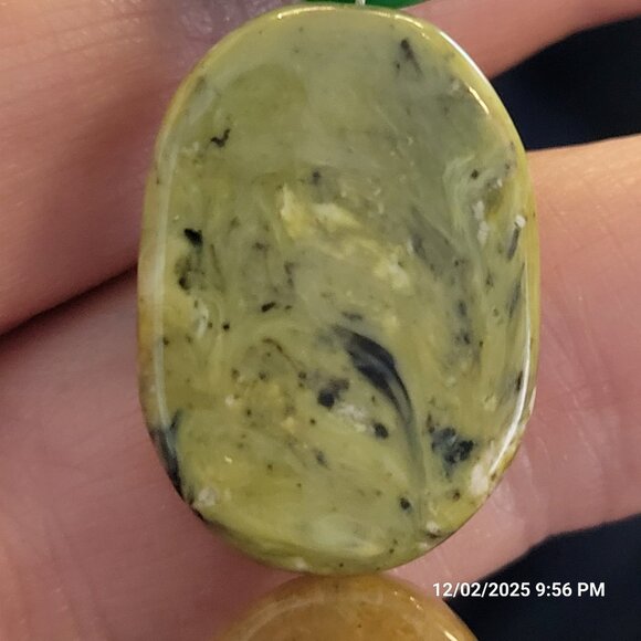 Chunky Multi-strand Polished Gemstone Necklace Oval Natural Statement Adjustable - Picture 5 of 12